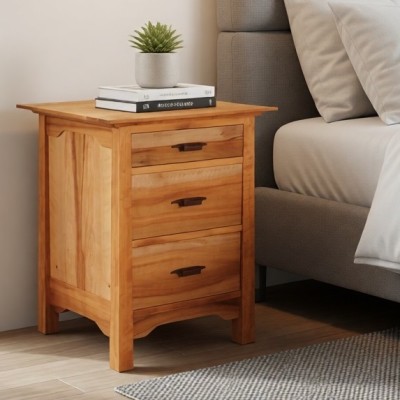 Тумба деревянная, прикроватная, в японском стиле, арт. 3390