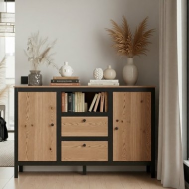 Комоды из дерева и металла, в стиле лофт